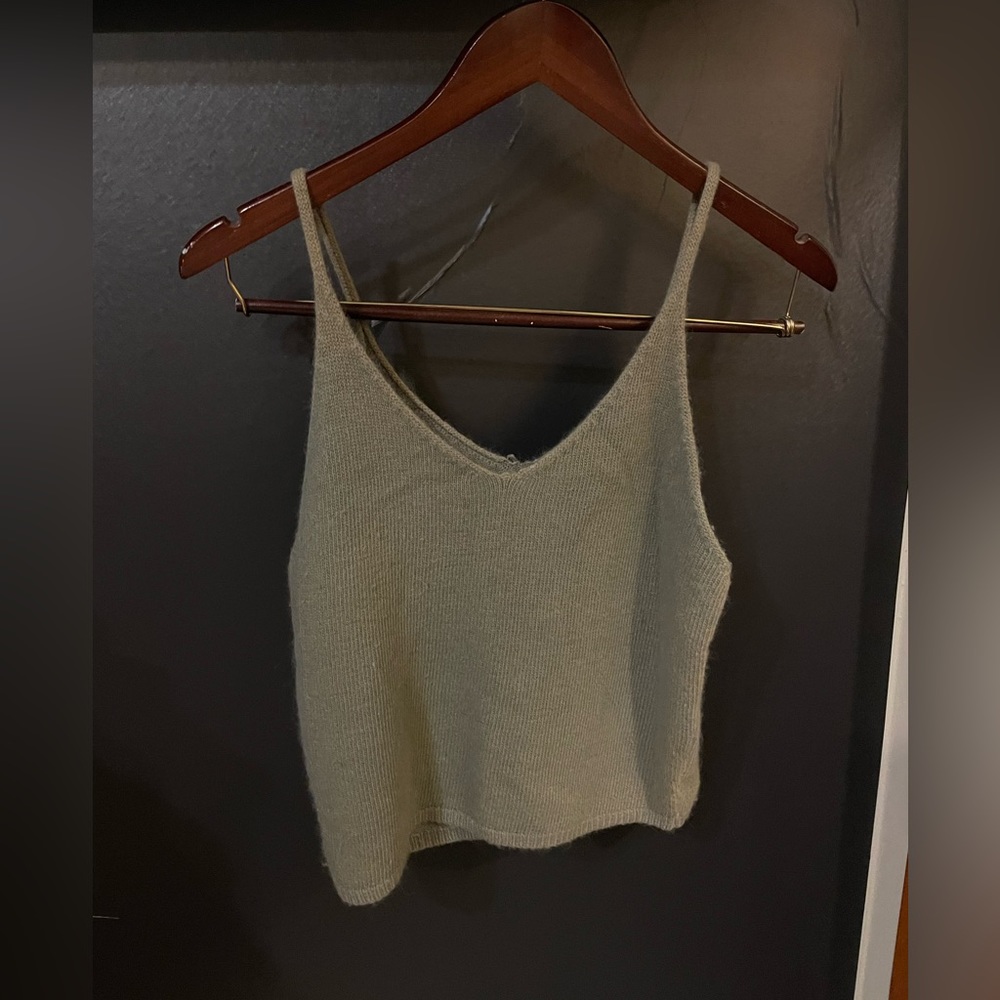Small, tank top sweater knit!